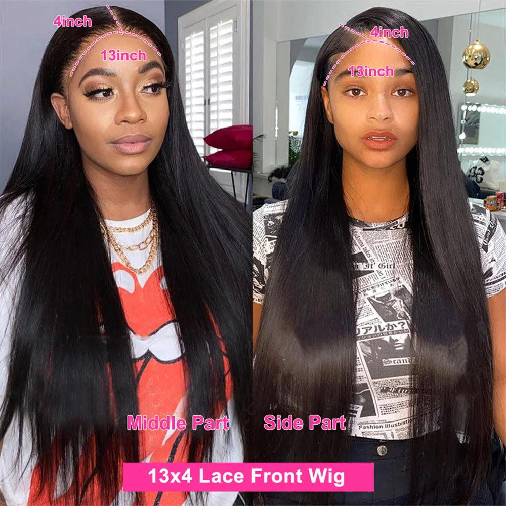 Human Hair Lace Wigs Remy Brazilian Transparent Straight Hair 13x4 Lace Frontal Wig 180% Density Cranberry 13x4 Lace Front Wig